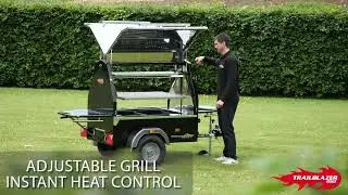 Trailblazer 350 CLUB | Compact Towable Commercial Charcoal BBQ Grill