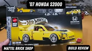 07 Honda S2000: Полная распаковка и сборка модели Hot Wheels Brick Shop в масштабе 1:32.