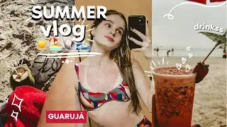 summer vlog: alguns dias comigo na praia!! 🏖🌊☀️ (guarujá)