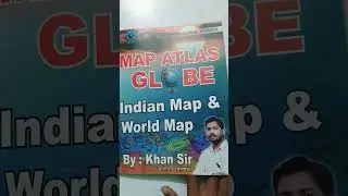 New indian & world map book by Khan Sir