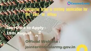 Territorial Army Recruitment 2021#ytsorts #career #army #graduate