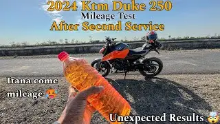 Duke 250 new model 2024 mileage Test|| After Second Service