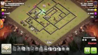 Clash of Clans TH9 GoWiBo 3 STAR ATTACK