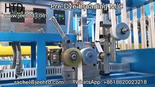 Nylon long chain roll zipper Pre-dye boarding machine