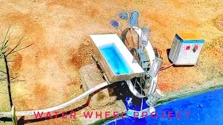 water wheel project | for irrigation | Agriculture project idea #waterwheelpump