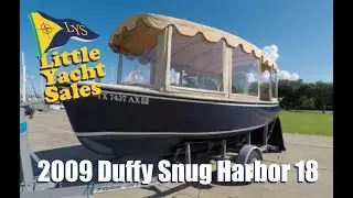 SOLD!!! 2009 Duffy Snug Harbor 18 Electric Launch ALREADY SOLD at Little Yacht Sales, Kemah Texas