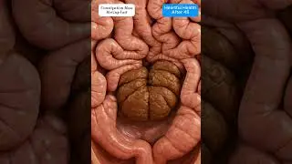Hyper-Realistic Colon Animation Showing Constipation From Dehydration in Motion #shorts #motivation
