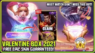 NEW EVENT FREE EPIC SKIN | VALENTINE PARTY BOX 2021 | Mobile Legends