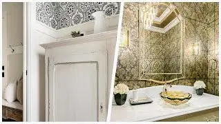 75 Mid-sized Yellow Tile Powder Room Design Ideas You'll Love 🔴