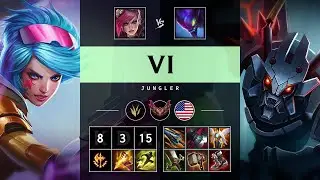 Vi Jungle vs Kha'Zix - NA Grandmaster Patch 25.17