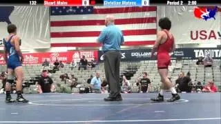 Stuart Malm vs. Christian Mateos at 2013 West Jr. Reg. - GR (High School)