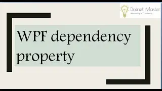 dependency property in wpf