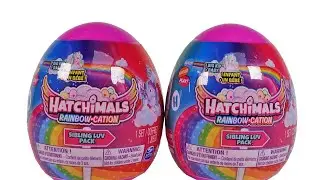 Hatchimals Rainbowcation Sibling Luv Pack Blind Egg Unboxing Review