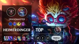 Heimerdinger Top vs Quinn - EUW Grandmaster Patch 11.4