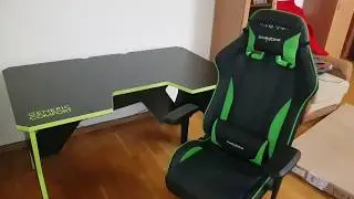 Обзор рабочего места  DXRACER KING-57 + СТОЛ 