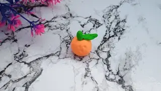 How To Make Orange with Super Clay || Easy Craft  #howtomake #viral #craft #clayart 