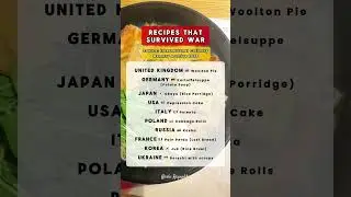 Recipes that survived war 🍽️🌍 #food #legacy #recipe #usa #uk #global #worldwide