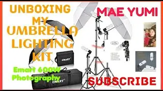 UNBOXING MY UMBRELLA CONTINUOUS LIGHTING KIT/ Emart 600W PHOTOGRAPHY
