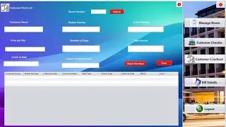 #13 How to Design Customer Check-Out Page for Hotel Management System Project in Java NetBenas