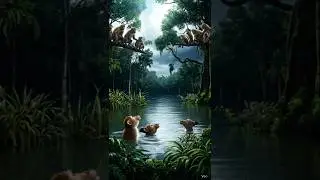 ak din Jungle mein Pani Bhar Gaya jise sare Janwar pareshan #viralshort #viralyoutubeshorts.।।