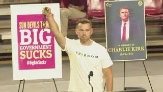 Jack Posobiec speaks on Charlie Kirk at ASU vigil