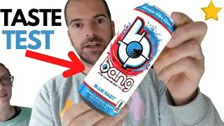300mg CAFFEINE Bang Blue Razz Energy Drink Taste Test Review