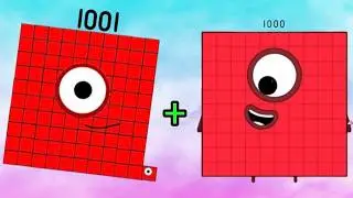 ADDITION OF TWO GIANT NUMBERBLOCKS | LET'S ADD 2 BIG NUMBERS | LEARN TO COUNT | hello george