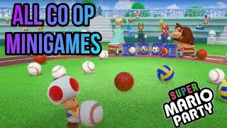Super Mario Party - All Co Op Minigames