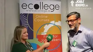 eCollege exhibiting at Jobs Expo Dublin, 15th October, 2022