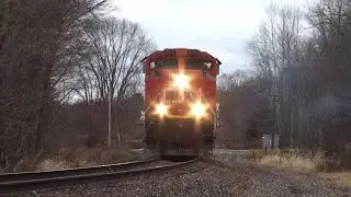 Bessemer and Lake Erie Iron Ore train. Southbound. Albion PA. November 17, 2025.