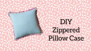 DIY Zippered Pillow Case