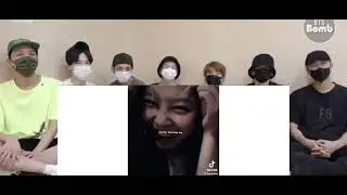 Bts reaction to Jennie moments I found on Tiktok (fake reaction)