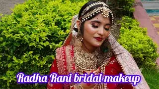very easy Radha Rani bridal makeup full tutorial @Smmakeover20
