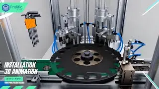 Wad Insertion Machine with Rainfall Elevator | Installation Steps | Part Change Over | 3D Animation
