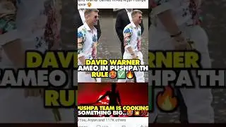 Allu Arjun Pushpa 2 m cameo David Warner #pushpa2 #alluarjun #davidwarner #shorts #pushpa2therule