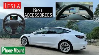 Best Tesla Model 3/Y Accessories - Magsafe Dashboard Car Phone Mount with Wireless Charger