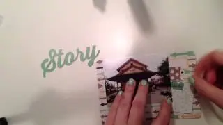time lapse // 4x6 pocket scrapbooking card process // by retrohipmama
