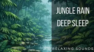 RELAXING SOUNDS - CALM RAIN IN THE JUNGLE - DEEP SLEEP