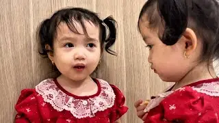 Ba nàng tiên ngoan ngoãn thưởng thức cháo tôm | Yến Nhi - Mẹ Ba Nàng Tiên