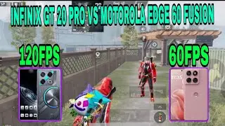 INFINIX GT 20 PRO 120FPS VS MOTOROLA ADGE 60 FUSION 60FPS TDM CHALLENGE BGMI
