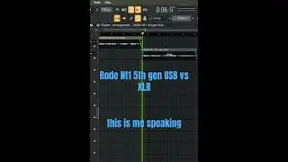 Rode NT1 5th gen USB vs XLR #rodemic #flstudio #comparison #shorts #podcastlife #microphone hone