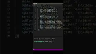 Adds special characters to text to print in color in the console (with console.log()) in JS #Shorts