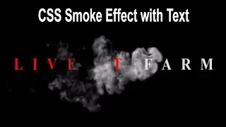 CSS Text Reveal From Smoke Animation Effect 2020