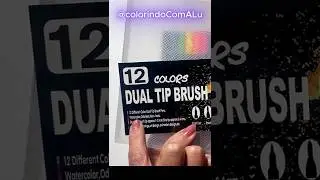 #shorts - Brush Pen - 12 cores #cozyart  #bobiegoods #aliexpress #viral #cocowyo