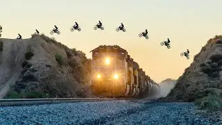 Прыжок с трамплина высотой 136 футов на мотоцикле для мотокросса — Колби Раха