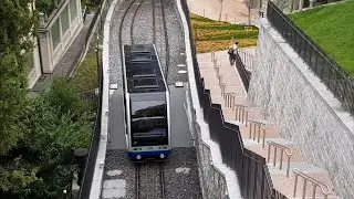 Lugano Funicolare - Stazione FFS - Drahtseilbahn zum Bahnhof - to Train Station