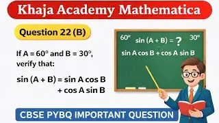 Если A = 60&deg; и B = 30&deg;, проверьте, что sin (A + B) = sin A cos B + cos A sin B