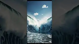 When the Ocean Parts: Watch as the Sea Clears a Path! 🌊✨ | Unbelievable Nature Moment!