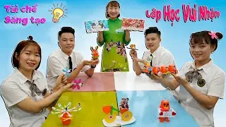 Lớp Học Vui Nhộn – Tiết Học Tái Chế Và Sáng Tạo ❤ BIBI TV ❤