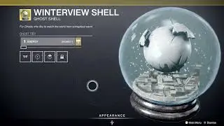 Destiny 2 ps5 #shorts must have ghost WINTERVIEW SHELL